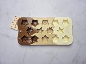 Molde silicona estrellas diferentes